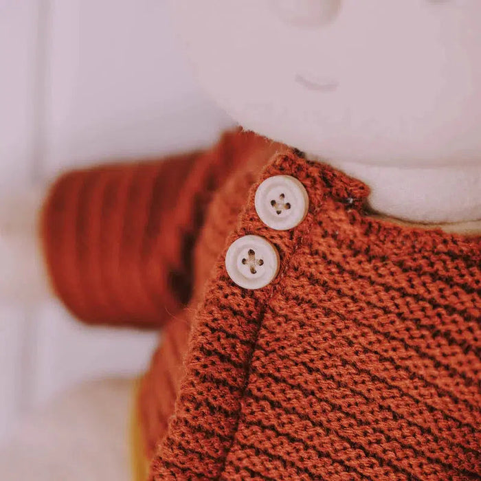 Olli Ella Dinkum Doll Cardigan-Simply Green Baby