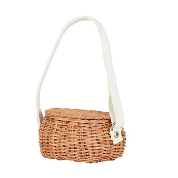 Olli Ella Mini Chari Rattan Bag-Simply Green Baby