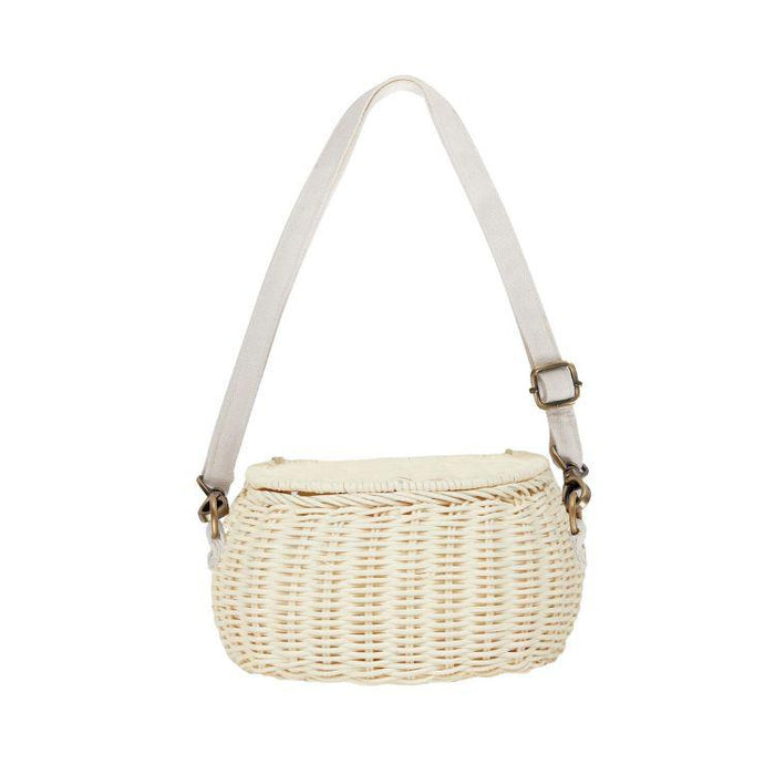 Olli Ella Mini Chari Rattan Bag-Simply Green Baby