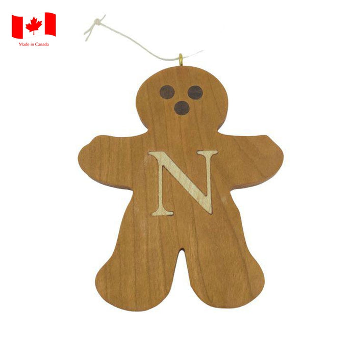 Personalized Wooden Gingerbread Ornament-Simply Green Baby