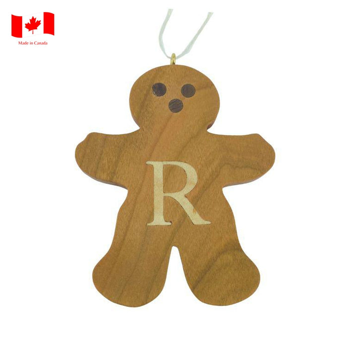 Personalized Wooden Gingerbread Ornament-Simply Green Baby