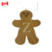 Personalized Wooden Gingerbread Ornament-Simply Green Baby