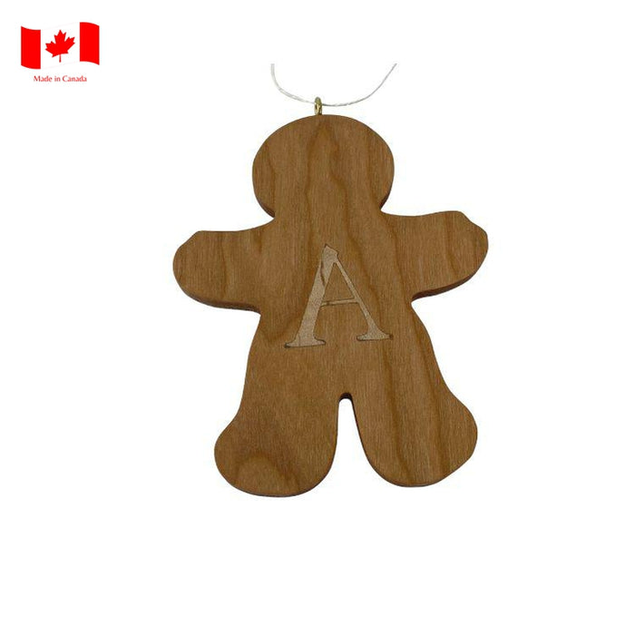 Personalized Wooden Gingerbread Ornament-Simply Green Baby