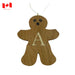 Personalized Wooden Gingerbread Ornament-Simply Green Baby