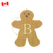 Personalized Wooden Gingerbread Ornament-Simply Green Baby