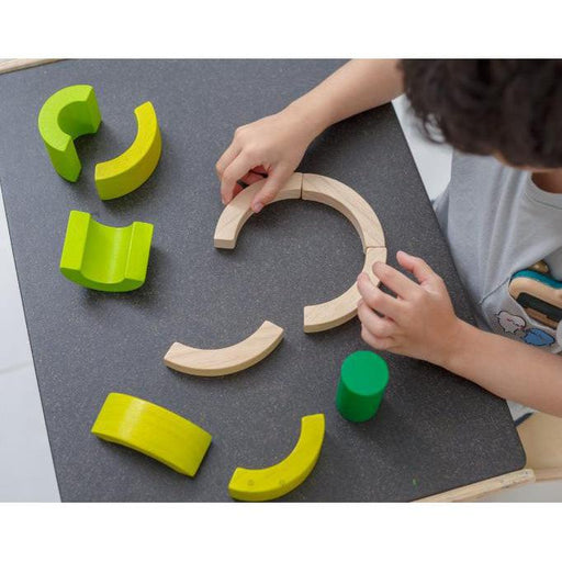 Plan Toys Curve Blocks-Simply Green Baby