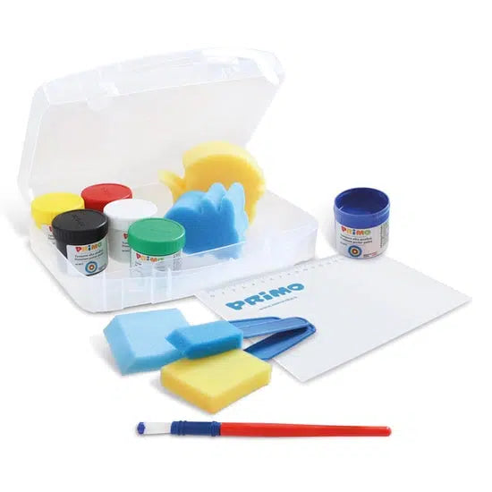 Primo Poster Paint, 6 Colours Set + Accessories in Carry Case-Simply Green Baby