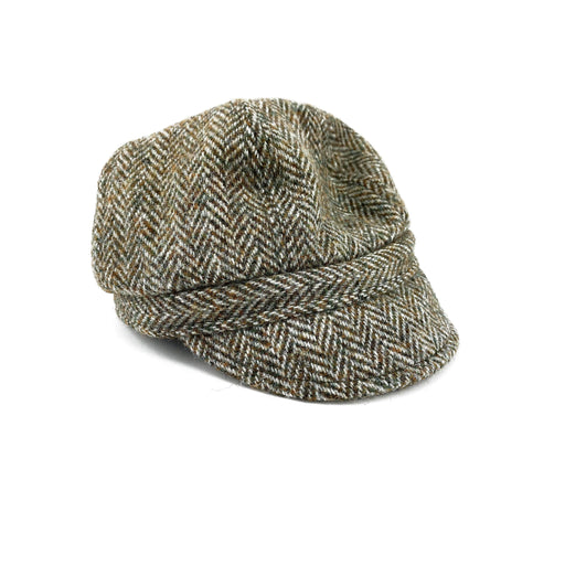 Puffin Gear Newsboy Cap - Harris Tweed-Simply Green Baby