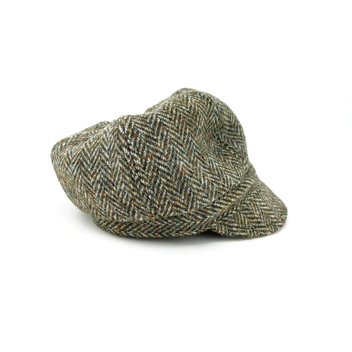 Puffin Gear Newsboy Cap - Harris Tweed-Simply Green Baby