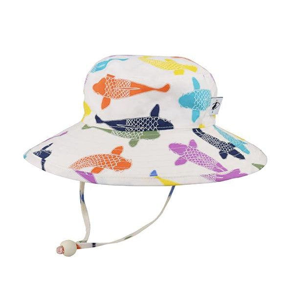 Puffin Gear Organic Wide Brim Sunbaby Hat - Koi-Simply Green Baby