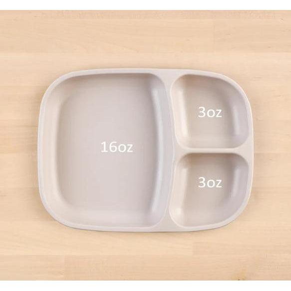 Re-Play Large Divided Plates-Simply Green Baby