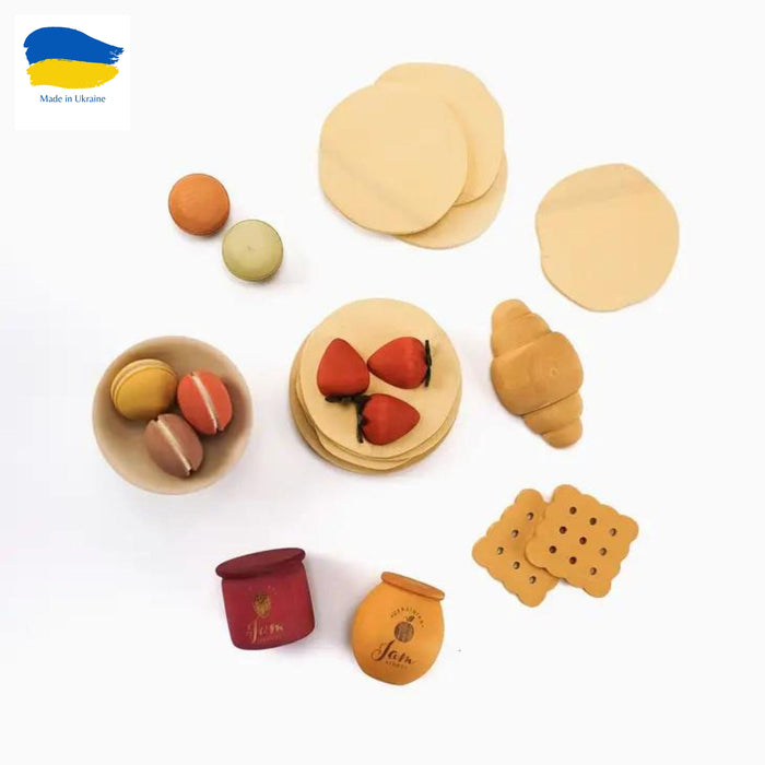 Wooden Play Food Set, Desserts