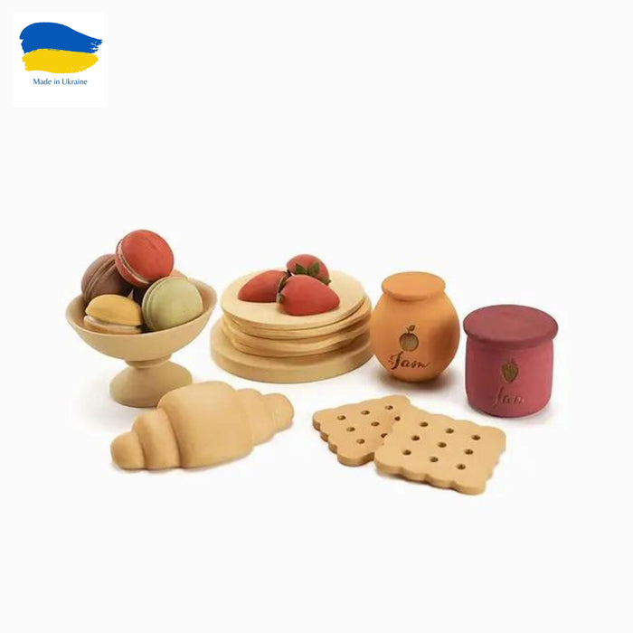 Wooden Play Food Set, Desserts