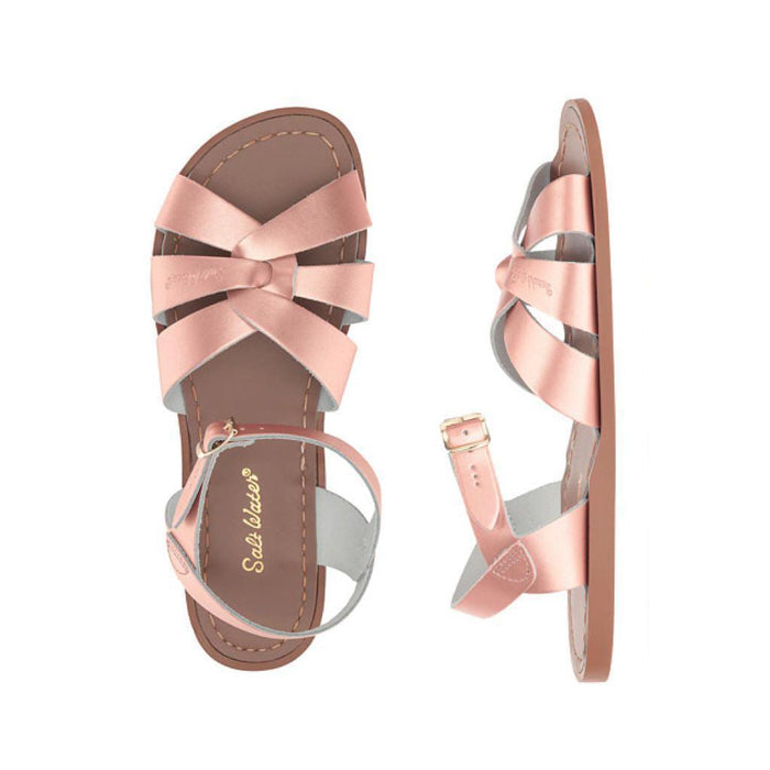 Salt-Water Sandals Original Child - Rose Gold-Simply Green Baby