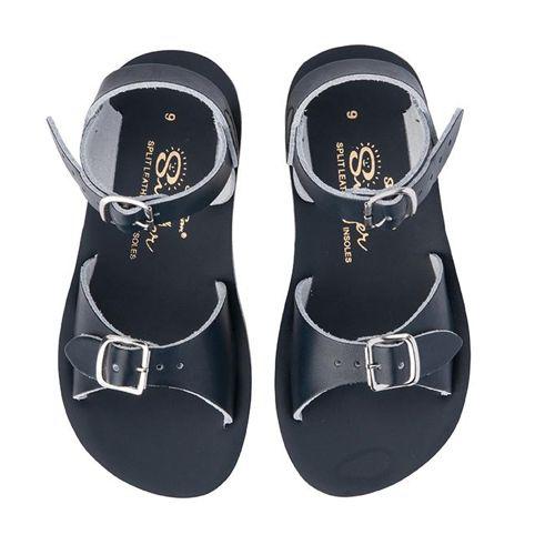 Salt-Water Sandals Surfer - Navy Blue-Simply Green Baby