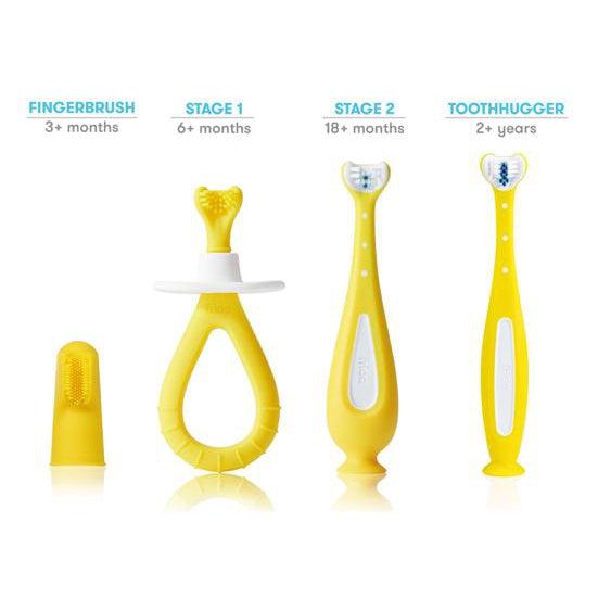 SmileFrida Finger Toothbrush-Simply Green Baby
