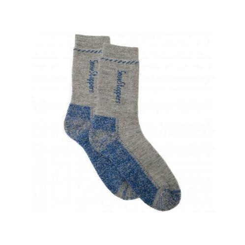 SnowStoppers Alpaca Wool Socks - Blue-Grey-Simply Green Baby