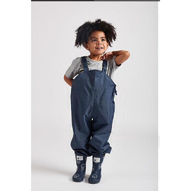 Splash Pants - Navy-Simply Green Baby