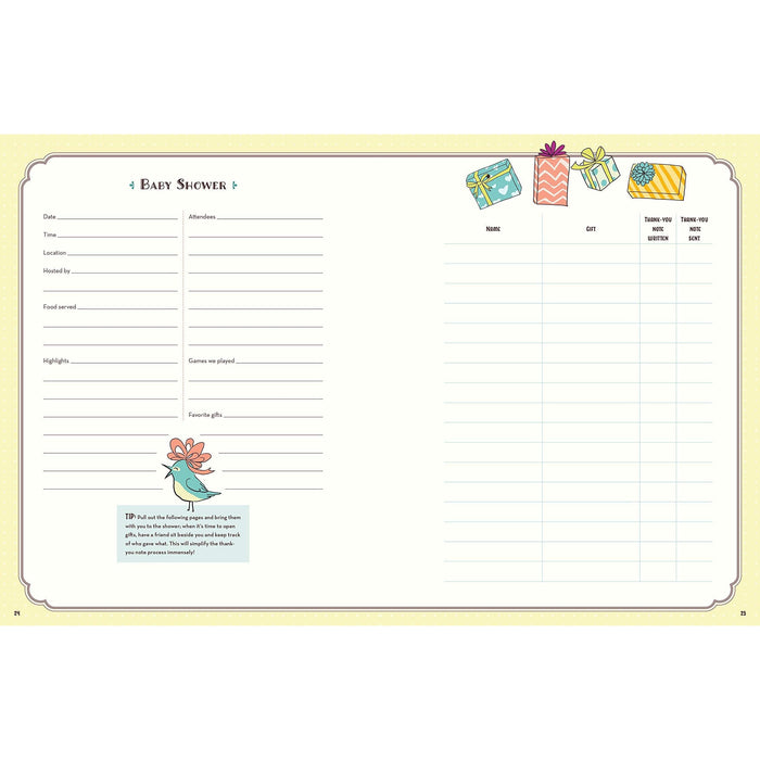 The Baby Keepsake Book and Planner-Simply Green Baby