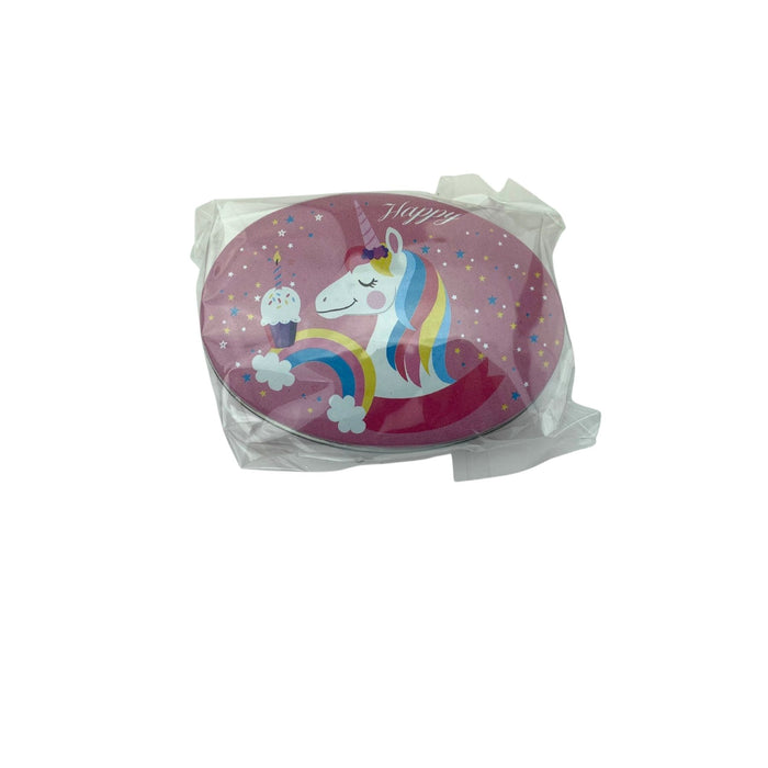 Collectable Oval Unicorn Tin Boxes