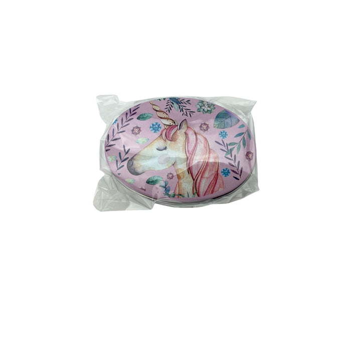 Collectable Oval Unicorn Tin Boxes