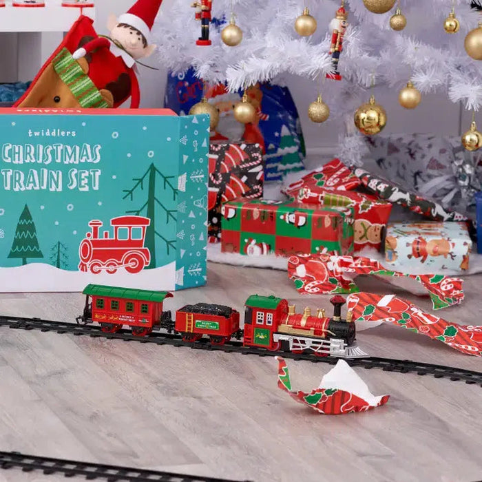 Twiddlers 15 Piece Christmas Train Set-Simply Green Baby