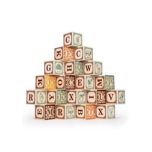 Uncle Goose Italian ABC Blocks-Simply Green Baby