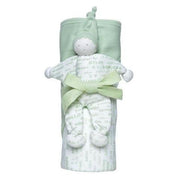 Under The Nile Organic Hooded Receiving Blanket Gift Set-Simply Green Baby