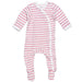 Under The Nile - Organic Side Snap Footie, Blush-Simply Green Baby