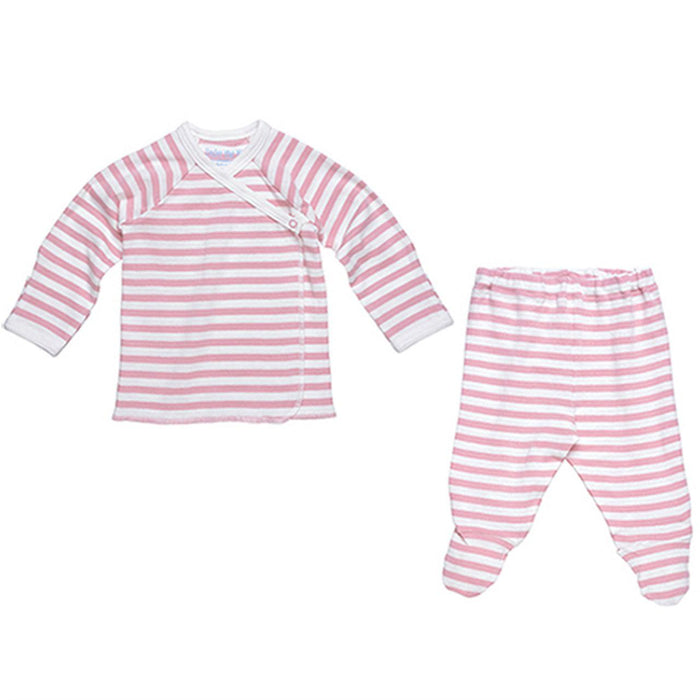 Under The Nile Organic Side Snap Set - Stripes-Simply Green Baby