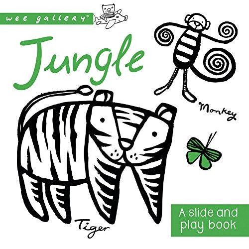 Wee Gallery A Slide and Play Book - Jungle-Simply Green Baby