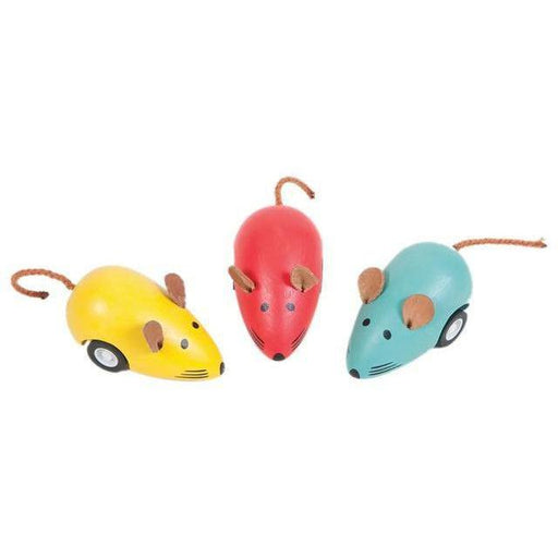 Wooden Pull-Back Mouse Race-Simply Green Baby